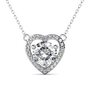 Certified 1ct. t.w. Diamond Heart Frame Pendant Necklace